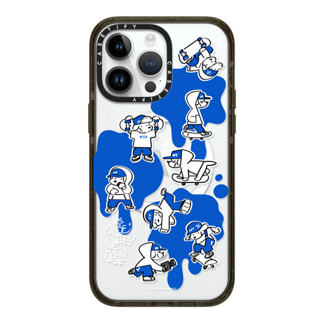 Skater JOHN x CASETiFY iPhone 14 Pro Max ケース ブラック インパクトケース MagSafe対応 CASETiFY AND JOHN (paint)