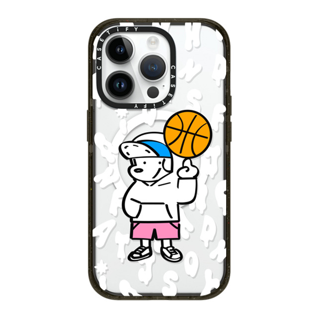 Skater JOHN x CASETiFY iPhone 14 Pro ケース ブラック インパクトケース MagSafe対応 CASETiFY AND JOHN (basketball)