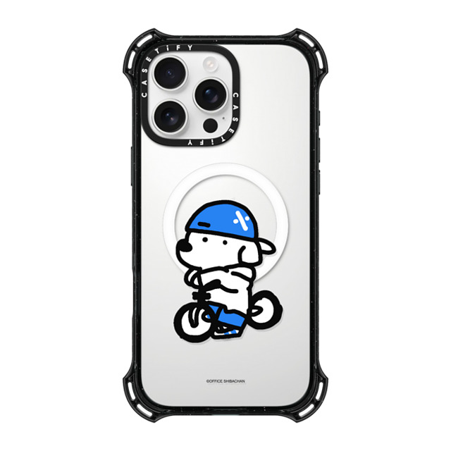 Skater JOHN x CASETiFY iPhone 16 Pro Max ケース ブラック バウンスケース mini JOHN (Cycling)