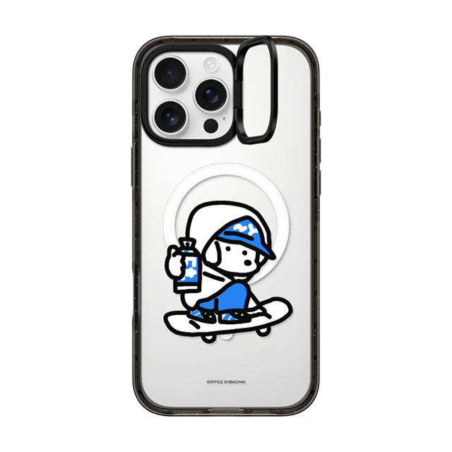 Skater JOHN x CASETiFY iPhone 16 Pro Max ケース ブラック インパクトリングスタンドケース MagSafe対応 mini JOHN (Graffiti)