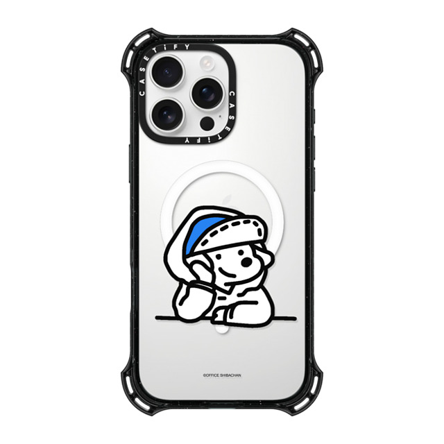 Skater JOHN x CASETiFY iPhone 16 Pro Max ケース ブラック バウンスケース mini JOHN (Lover)