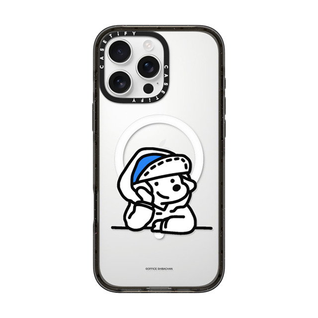 Skater JOHN x CASETiFY iPhone 16 Pro Max ケース ブラック インパクトケース MagSafe対応 mini JOHN (Lover)