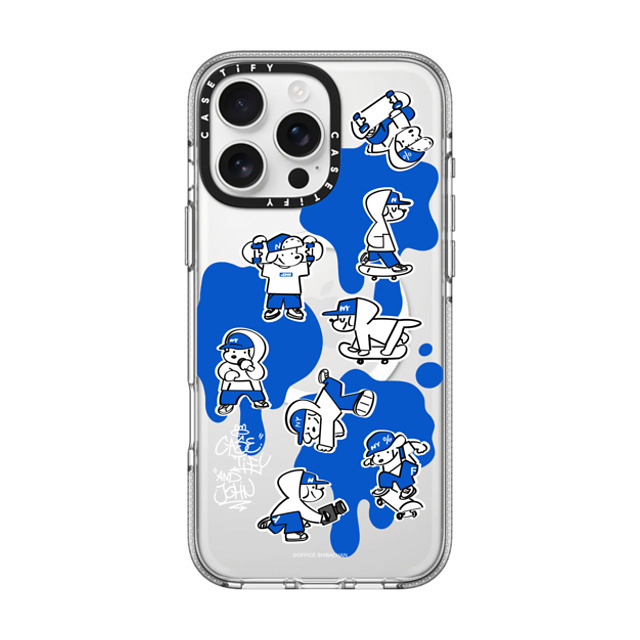 Skater JOHN x CASETiFY iPhone 16 Pro Max ケース クリア クリア ケース MagSafe対応 CASETiFY AND JOHN (paint)