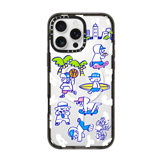 Skater JOHN x CASETiFY iPhone 16 Pro Max Case Black Impact Case MagSafe Compatible CASETiFY AND JOHN (Everyone is John) Mother's Day Skater JOHN x CASETiFY iPhone 16 Pro Max Case Black Impact Case MagSafe Compatible CASETiFY AND JOHN (Everyone is John) Mother's Day