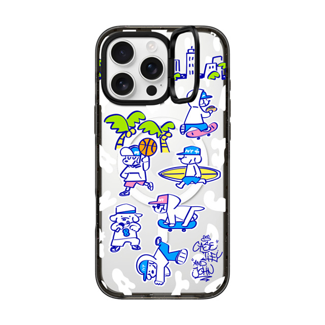 Skater JOHN x CASETiFY iPhone 16 Pro Max ケース ブラック インパクトリングスタンドケース MagSafe対応 CASETiFY AND JOHN (Everyone is John) Father's Day Skater JOHN x CASETiFY iPhone 16 Pro Max ケース ブラック インパクトリングスタンドケース MagSafe対応 CASETiFY AND JOHN (Everyone is John) Father's Day