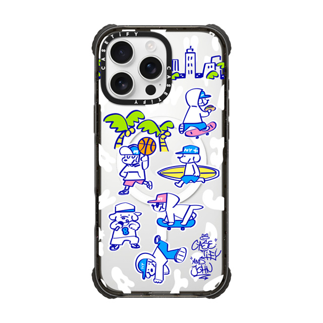 Skater JOHN x CASETiFY iPhone 16 Pro Max Case Black ウルトラ インパクトケース MagSafe 対応 CASETiFY AND JOHN (Everyone is John) Back to School Skater JOHN x CASETiFY iPhone 16 Pro Max Case Black ウルトラ インパクトケース MagSafe 対応 CASETiFY AND JOHN (Everyone is John) Back to School