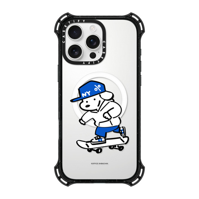 Skater JOHN x CASETiFY iPhone 16 Pro Max ケース ブラック バウンスケース Let's have fun