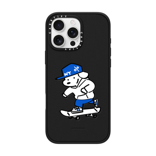 Skater JOHN x CASETiFY iPhone 16 Pro Max ケース マットブラック インパクトケース MagSafe対応 Let's have fun