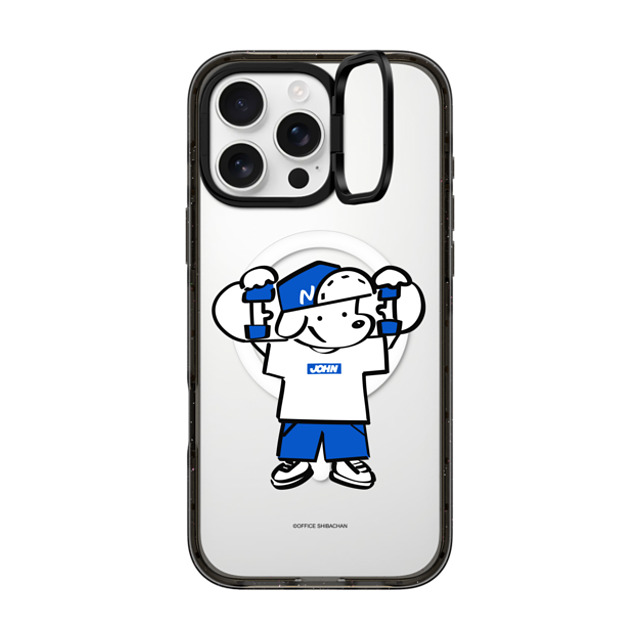 Skater JOHN x CASETiFY iPhone 16 Pro Max ケース ブラック インパクトリングスタンドケース MagSafe対応 Let's take it easy