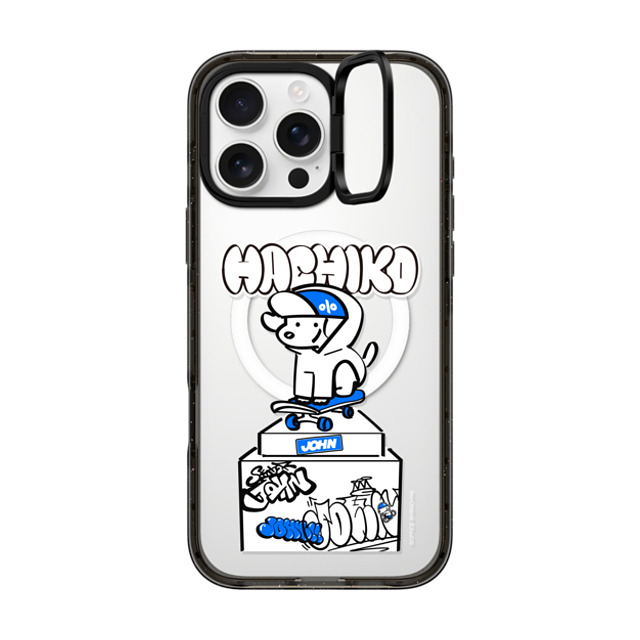 Skater JOHN x CASETiFY iPhone 16 Pro Max ケース ブラック インパクトリングスタンドケース MagSafe対応 SKATER JOHN - SHIBUYA HACHIKO_02 Father's Day Skater JOHN x CASETiFY iPhone 16 Pro Max ケース ブラック インパクトリングスタンドケース MagSafe対応 SKATER JOHN - SHIBUYA HACHIKO_02 Father's Day
