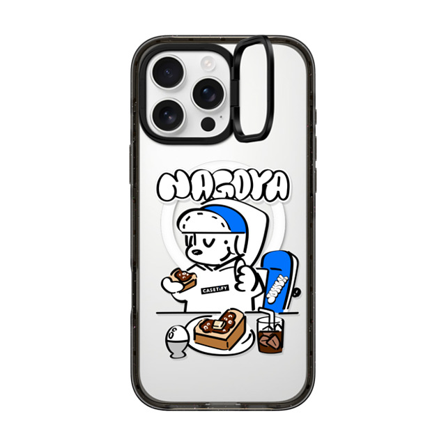 Skater JOHN x CASETiFY iPhone 16 Pro Max Case Black インパクトリングスタンドケース MagSafe対応 Skater John Nagoya Food Phone Case Skater JOHN x CASETiFY iPhone 16 Pro Max Case Black インパクトリングスタンドケース MagSafe対応 Skater John Nagoya Food Phone Case
