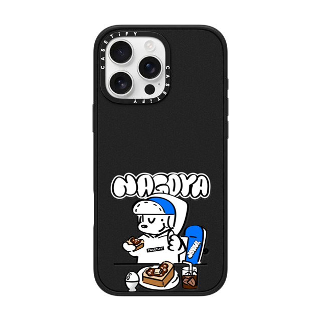 Skater JOHN x CASETiFY iPhone 16 Pro Max Case Matte Black Impact Case MagSafe Compatible Skater John Nagoya Food Phone Case Skater JOHN x CASETiFY iPhone 16 Pro Max Case Matte Black Impact Case MagSafe Compatible Skater John Nagoya Food Phone Case
