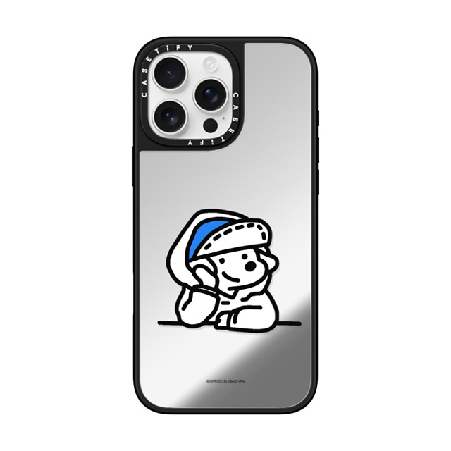 Skater JOHN x CASETiFY iPhone 16 Pro Max ケース Silver on Black ミラーケース MagSafe対応 mini JOHN (Lover)