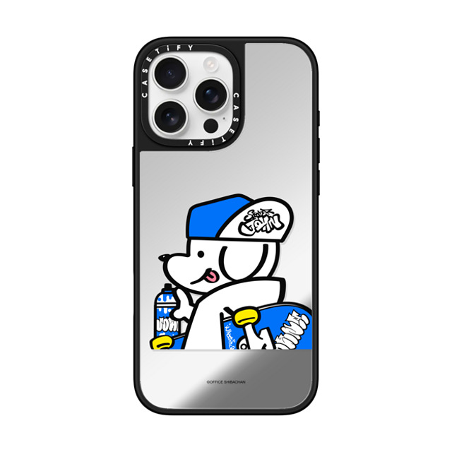 Skater JOHN x CASETiFY iPhone 16 Pro Max Case Dog,Sport Silver on Black ミラーケース MagSafe対応 What's UP JOHN! (Graffiti) Father's Day Skater JOHN x CASETiFY iPhone 16 Pro Max Case Dog,Sport Silver on Black ミラーケース MagSafe対応 What's UP JOHN! (Graffiti) Father's Day