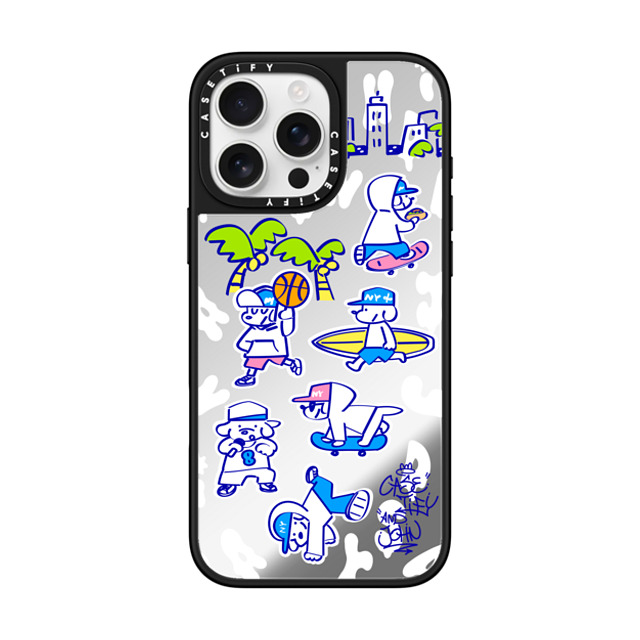 Skater JOHN x CASETiFY iPhone 16 Pro Max Case Silver on Black ミラーケース MagSafe対応 CASETiFY AND JOHN (Everyone is John) Back to School Skater JOHN x CASETiFY iPhone 16 Pro Max Case Silver on Black ミラーケース MagSafe対応 CASETiFY AND JOHN (Everyone is John) Back to School