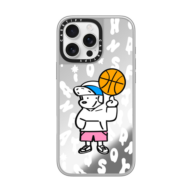Skater JOHN x CASETiFY iPhone 16 Pro Max Case シルバー (シルバーバンパー) ミラーケース MagSafe対応 CASETiFY AND JOHN (basketball) Skater JOHN x CASETiFY iPhone 16 Pro Max Case シルバー (シルバーバンパー) ミラーケース MagSafe対応 CASETiFY AND JOHN (basketball)