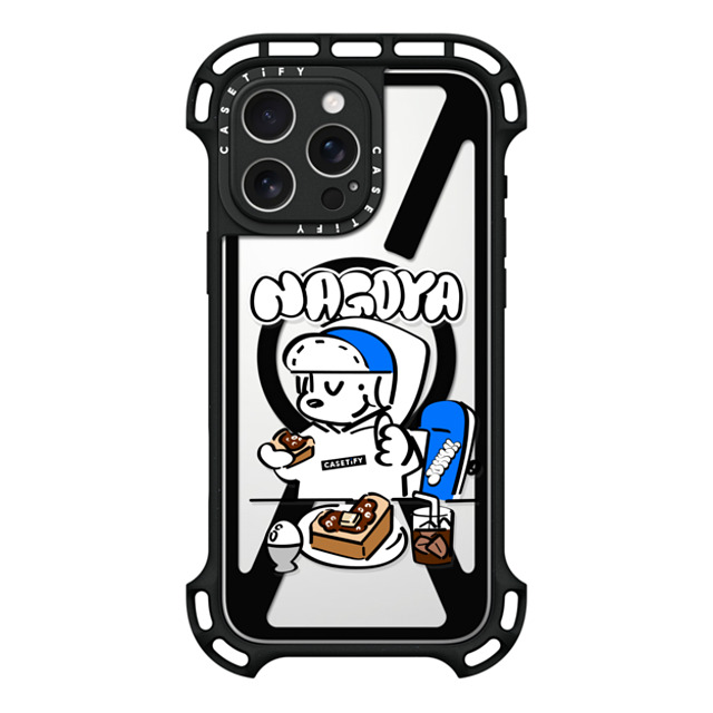 Skater JOHN x CASETiFY iPhone 16 Pro Max Case Black ウルトラ バウンスケース MagSafe対応 Skater John Nagoya Food Phone Case Skater JOHN x CASETiFY iPhone 16 Pro Max Case Black ウルトラ バウンスケース MagSafe対応 Skater John Nagoya Food Phone Case