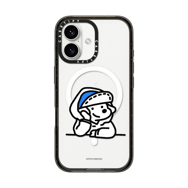 Skater JOHN x CASETiFY iPhone 16 ケース ブラック インパクトケース MagSafe対応 mini JOHN (Lover)