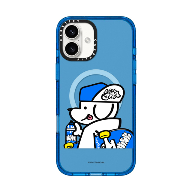 Skater JOHN x CASETiFY iPhone 16 Plus Case Dog,Sport スカイブルー Impact Case MagSafe Compatible What's UP JOHN! (Graffiti) Back to School Skater JOHN x CASETiFY iPhone 16 Plus Case Dog,Sport スカイブルー Impact Case MagSafe Compatible What's UP JOHN! (Graffiti) Back to School