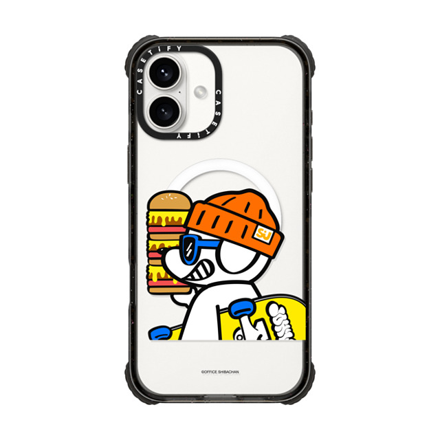 Skater JOHN x CASETiFY iPhone 16 Plus Case Dog,Sport Black ウルトラ インパクトケース MagSafe 対応 What's UP JOHN! (Mega burger) Back to School Skater JOHN x CASETiFY iPhone 16 Plus Case Dog,Sport Black ウルトラ インパクトケース MagSafe 対応 What's UP JOHN! (Mega burger) Back to School