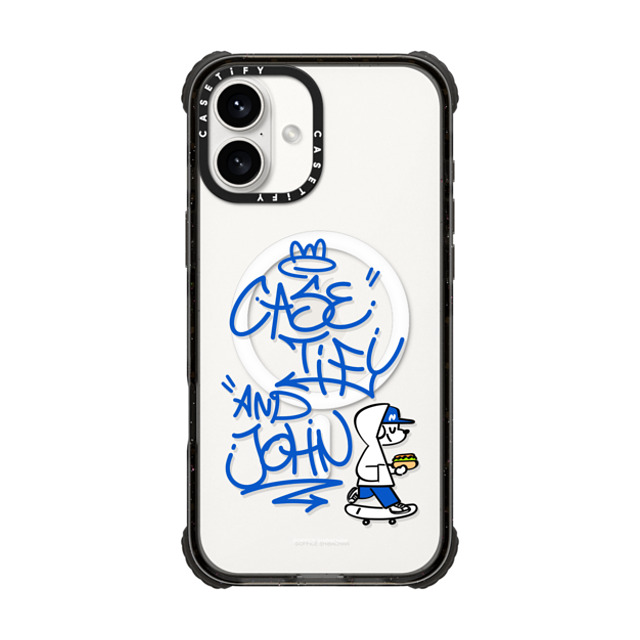 Skater JOHN x CASETiFY iPhone 16 Plus Case Black ウルトラ インパクトケース MagSafe 対応 CASETiFY AND JOHN (graffiti) Skater JOHN x CASETiFY iPhone 16 Plus Case Black ウルトラ インパクトケース MagSafe 対応 CASETiFY AND JOHN (graffiti)