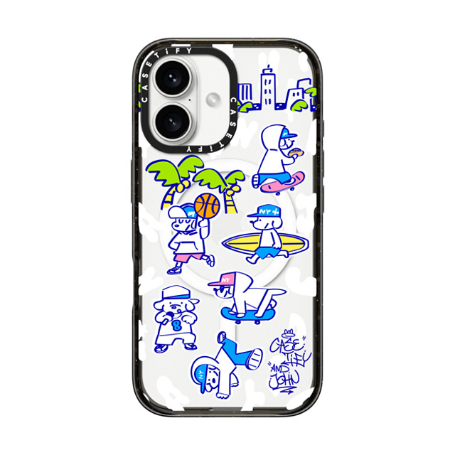 Skater JOHN x CASETiFY iPhone 16 ケース ブラック インパクトケース MagSafe対応 CASETiFY AND JOHN (Everyone is John) Father's Day Skater JOHN x CASETiFY iPhone 16 ケース ブラック インパクトケース MagSafe対応 CASETiFY AND JOHN (Everyone is John) Father's Day
