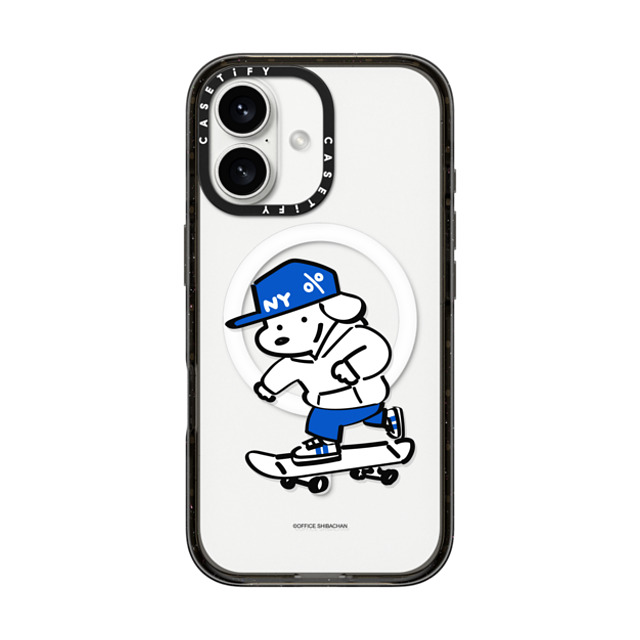 Skater JOHN x CASETiFY iPhone 16 ケース ブラック インパクトケース MagSafe対応 Let's have fun