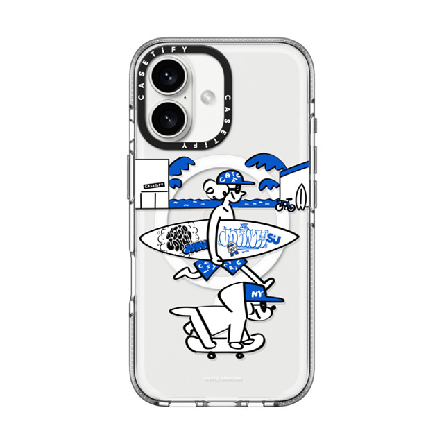 Skater JOHN x CASETiFY iPhone 16 Case Clear Clear Case MagSafe Compatible CASETiFY AND JOHN (friend) Skater JOHN x CASETiFY iPhone 16 Case Clear Clear Case MagSafe Compatible CASETiFY AND JOHN (friend)