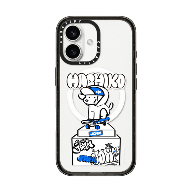 Skater JOHN x CASETiFY iPhone 16 ケース ブラック インパクトケース MagSafe対応 SKATER JOHN - SHIBUYA HACHIKO_02 Father's Day Skater JOHN x CASETiFY iPhone 16 ケース ブラック インパクトケース MagSafe対応 SKATER JOHN - SHIBUYA HACHIKO_02 Father's Day