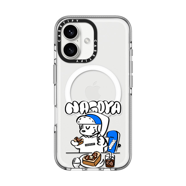 Skater JOHN x CASETiFY iPhone 16 Case Clear Clear Case MagSafe Compatible Skater John Nagoya Food Phone Case Skater JOHN x CASETiFY iPhone 16 Case Clear Clear Case MagSafe Compatible Skater John Nagoya Food Phone Case