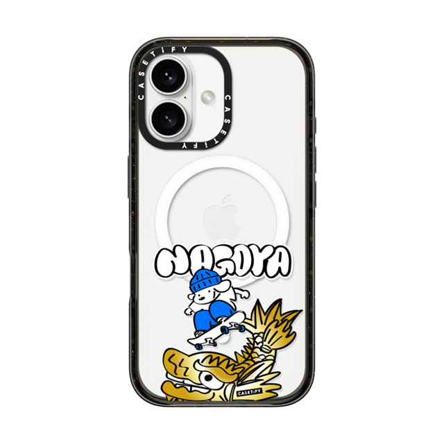 Skater JOHN x CASETiFY iPhone 16 Case Black Impact Case MagSafe Compatible Skater John Nagoya Phone Case Skater JOHN x CASETiFY iPhone 16 Case Black Impact Case MagSafe Compatible Skater John Nagoya Phone Case