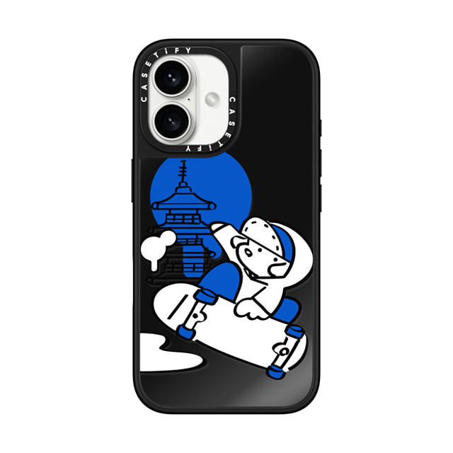 Skater JOHN x CASETiFY iPhone 16 Case Black on Black ミラーケース MagSafe対応 SKATER JOHN - JAPAN Skater JOHN x CASETiFY iPhone 16 Case Black on Black ミラーケース MagSafe対応 SKATER JOHN - JAPAN