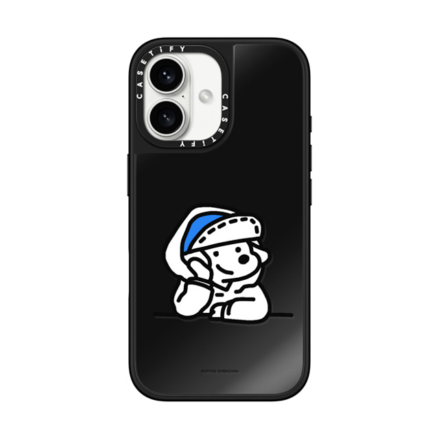 Skater JOHN x CASETiFY iPhone 16 Case Black on Black ミラーケース MagSafe対応 mini JOHN (Lover) Skater JOHN x CASETiFY iPhone 16 Case Black on Black ミラーケース MagSafe対応 mini JOHN (Lover)