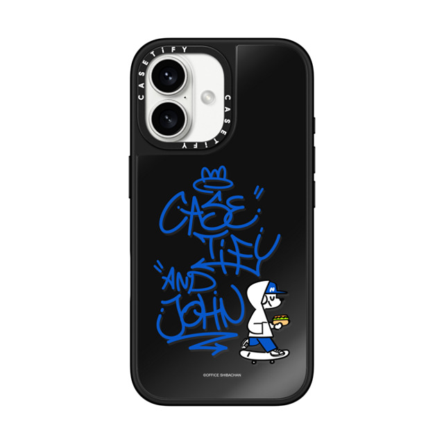 Skater JOHN x CASETiFY iPhone 16 Case Black on Black ミラーケース MagSafe対応 CASETiFY AND JOHN (graffiti) Back to School Skater JOHN x CASETiFY iPhone 16 Case Black on Black ミラーケース MagSafe対応 CASETiFY AND JOHN (graffiti) Back to School