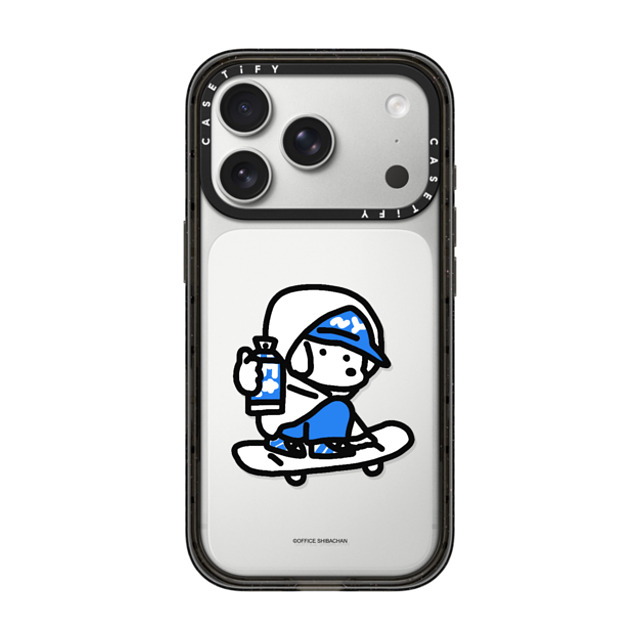 Skater JOHN x CASETiFY iPhone 17 Pro ケース Dog,Sport ブラック インパクトケース mini JOHN (Graffiti)