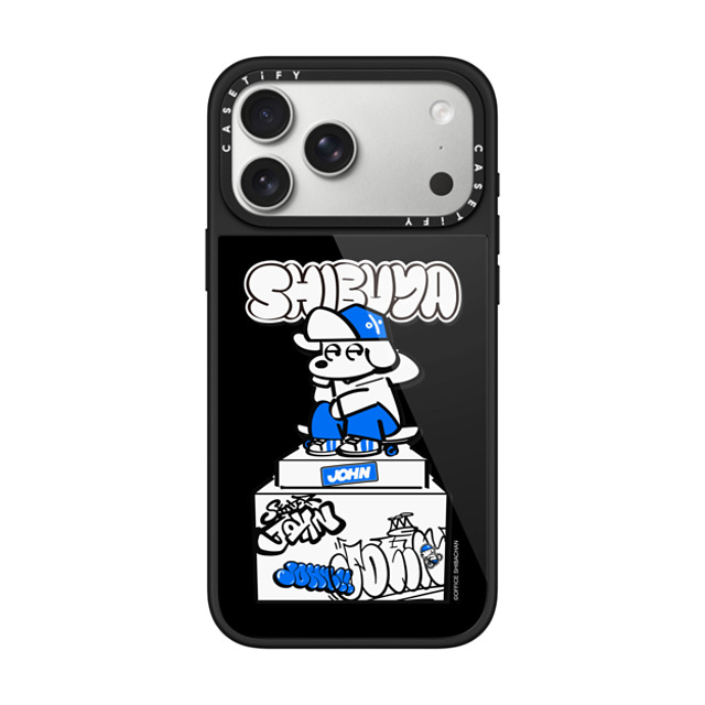 Skater JOHN x CASETiFY iPhone 17 Pro Max ケース ブラック グレーズケース MagSafe対応 SKATER JOHN - SHIBUYA HACHIKO_01 Skater JOHN x CASETiFY iPhone 17 Pro Max ケース ブラック グレーズケース MagSafe対応 SKATER JOHN - SHIBUYA HACHIKO_01