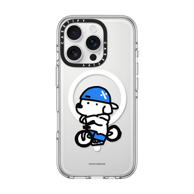 Skater JOHN x CASETiFY iPhone 16 Pro ケース クリア クリア ケース MagSafe対応 mini JOHN (Cycling)