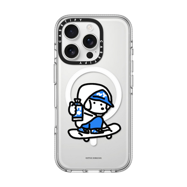 Skater JOHN x CASETiFY iPhone 16 Pro ケース クリア クリア ケース MagSafe対応 mini JOHN (Graffiti)