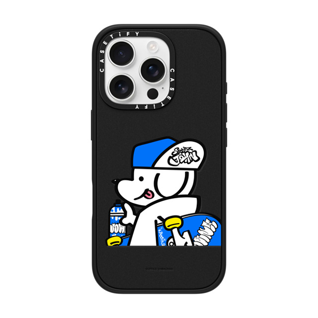 Skater JOHN x CASETiFY iPhone 16 Pro ケース Dog,Sport マットブラック インパクトケース MagSafe対応 What's UP JOHN! (Graffiti) Father's Day Skater JOHN x CASETiFY iPhone 16 Pro ケース Dog,Sport マットブラック インパクトケース MagSafe対応 What's UP JOHN! (Graffiti) Father's Day