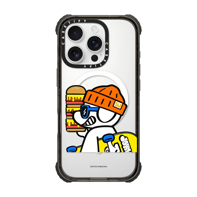 Skater JOHN x CASETiFY iPhone 16 Pro Case Black ウルトラ インパクトケース MagSafe 対応 What's UP JOHN! (Mega burger) Skater JOHN x CASETiFY iPhone 16 Pro Case Black ウルトラ インパクトケース MagSafe 対応 What's UP JOHN! (Mega burger)