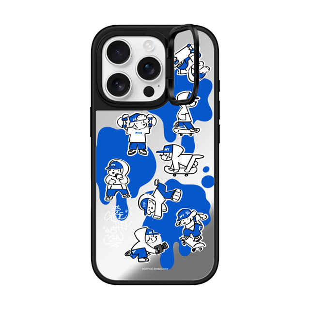 Skater JOHN x CASETiFY iPhone 16 Pro Case Silver on Black ミラー リングスタンドケース MagSafe対応 CASETiFY AND JOHN (paint) Skater JOHN x CASETiFY iPhone 16 Pro Case Silver on Black ミラー リングスタンドケース MagSafe対応 CASETiFY AND JOHN (paint)