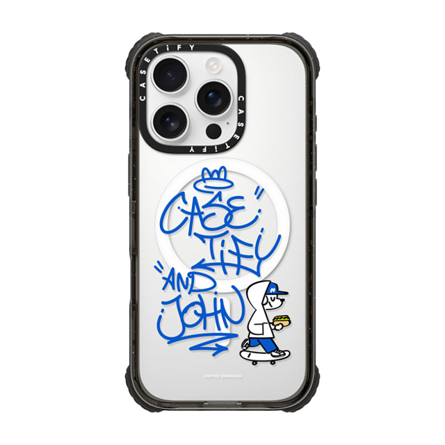 Skater JOHN x CASETiFY iPhone 16 Pro Case Black ウルトラ インパクトケース MagSafe 対応 CASETiFY AND JOHN (graffiti) Skater JOHN x CASETiFY iPhone 16 Pro Case Black ウルトラ インパクトケース MagSafe 対応 CASETiFY AND JOHN (graffiti)