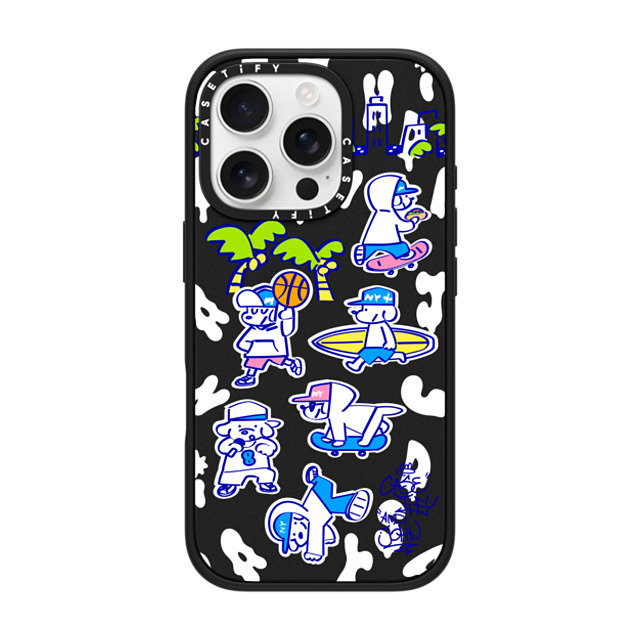 Skater JOHN x CASETiFY iPhone 16 Pro Case Matte Black Impact Case MagSafe Compatible CASETiFY AND JOHN (Everyone is John) Father's Day Skater JOHN x CASETiFY iPhone 16 Pro Case Matte Black Impact Case MagSafe Compatible CASETiFY AND JOHN (Everyone is John) Father's Day