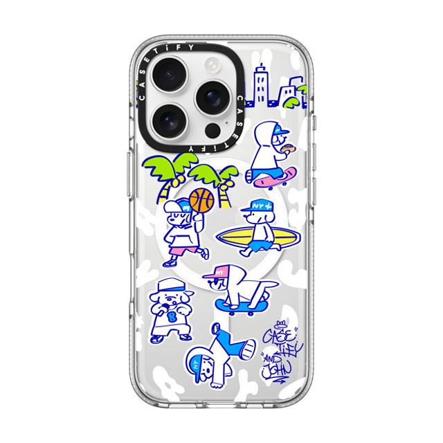 Skater JOHN x CASETiFY iPhone 16 Pro Case クリア クリア ケース MagSafe対応 CASETiFY AND JOHN (Everyone is John) Back to School Skater JOHN x CASETiFY iPhone 16 Pro Case クリア クリア ケース MagSafe対応 CASETiFY AND JOHN (Everyone is John) Back to School