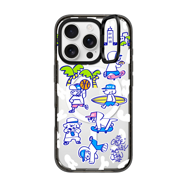 Skater JOHN x CASETiFY iPhone 16 Pro Case Black インパクトリングスタンドケース MagSafe対応 CASETiFY AND JOHN (Everyone is John) Back to School Skater JOHN x CASETiFY iPhone 16 Pro Case Black インパクトリングスタンドケース MagSafe対応 CASETiFY AND JOHN (Everyone is John) Back to School