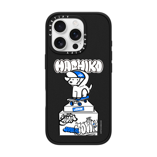 Skater JOHN x CASETiFY iPhone 16 Pro Case Matte Black Impact Case MagSafe Compatible SKATER JOHN - SHIBUYA HACHIKO_02 Father's Day Skater JOHN x CASETiFY iPhone 16 Pro Case Matte Black Impact Case MagSafe Compatible SKATER JOHN - SHIBUYA HACHIKO_02 Father's Day
