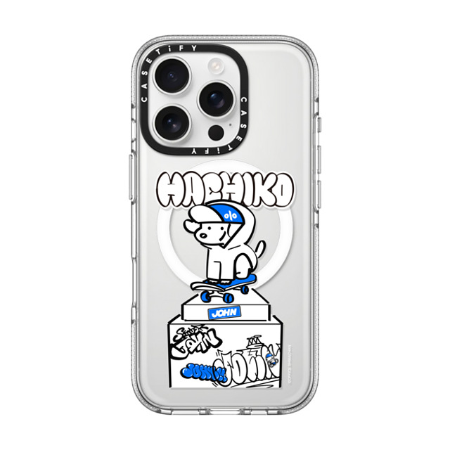 Skater JOHN x CASETiFY iPhone 16 Pro ケース クリア クリア ケース MagSafe対応 SKATER JOHN - SHIBUYA HACHIKO_02 Father's Day Skater JOHN x CASETiFY iPhone 16 Pro ケース クリア クリア ケース MagSafe対応 SKATER JOHN - SHIBUYA HACHIKO_02 Father's Day