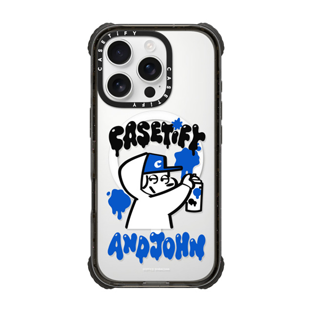 Skater JOHN x CASETiFY iPhone 16 Pro Case Black ウルトラ インパクトケース MagSafe 対応 CASETiFY AND JOHN (Mischief) Skater JOHN x CASETiFY iPhone 16 Pro Case Black ウルトラ インパクトケース MagSafe 対応 CASETiFY AND JOHN (Mischief)
