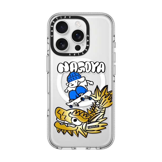 Skater JOHN x CASETiFY iPhone 16 Pro Case Clear Clear Case MagSafe Compatible Skater John Nagoya Phone Case Skater JOHN x CASETiFY iPhone 16 Pro Case Clear Clear Case MagSafe Compatible Skater John Nagoya Phone Case