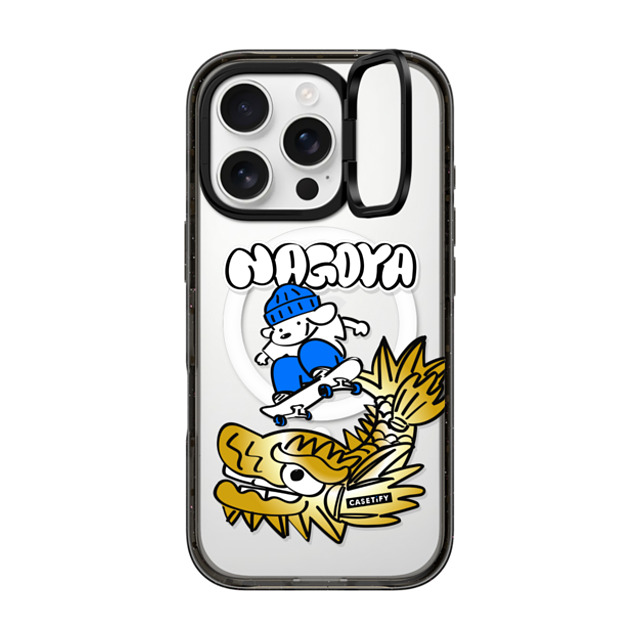 Skater JOHN x CASETiFY iPhone 16 Pro Case Black インパクトリングスタンドケース MagSafe対応 Skater John Nagoya Phone Case Skater JOHN x CASETiFY iPhone 16 Pro Case Black インパクトリングスタンドケース MagSafe対応 Skater John Nagoya Phone Case